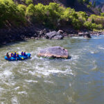 People white water rafting the colorado river