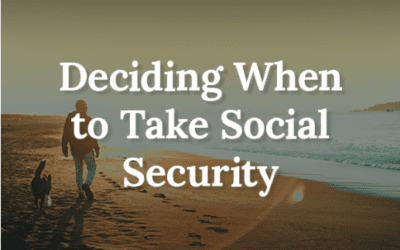 Deciding When to Take Social Security